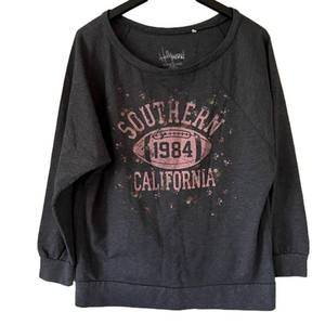 Hollywood Trash 1984 Southern California sweatshirt‎ medium gray